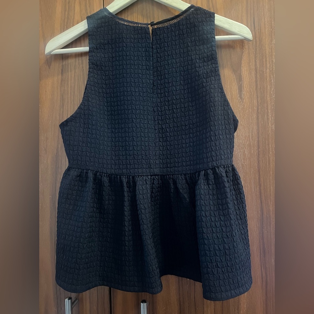 Rebecca Taylor Navy Sleeveless Top - Picture 2 of 6